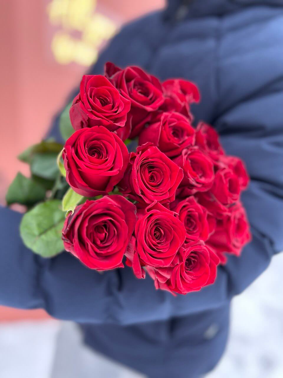 Красная роза Red naomi 15 шт.