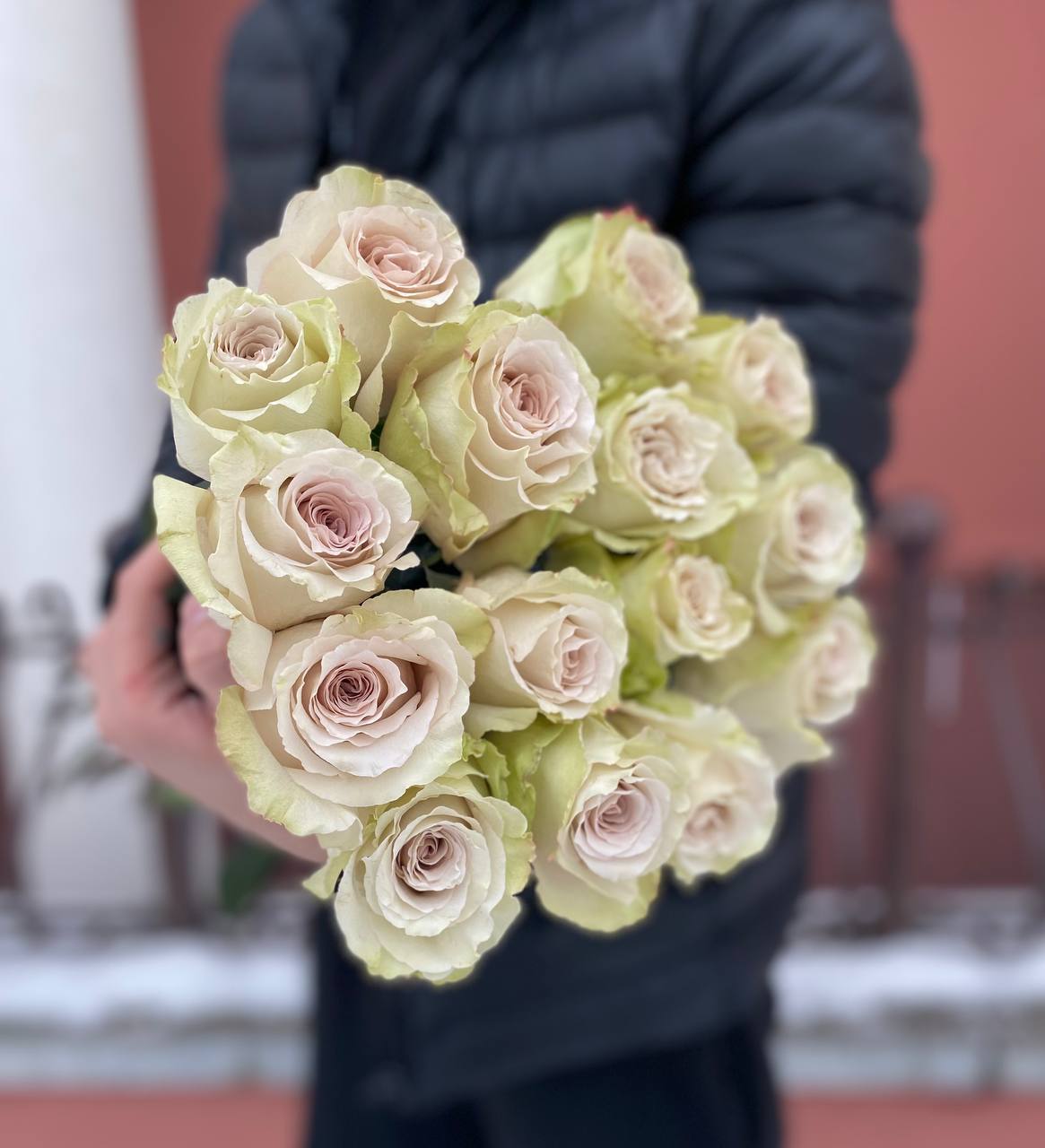 Кремовая роза Quicksand 15 шт.