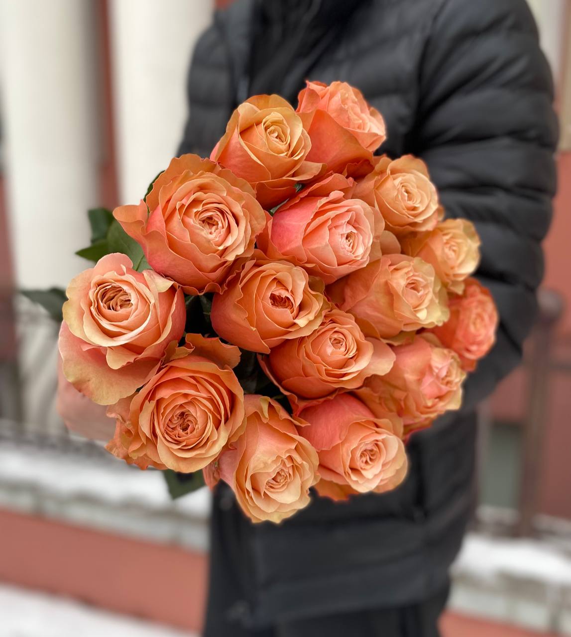 Оранжевая роза Kahala