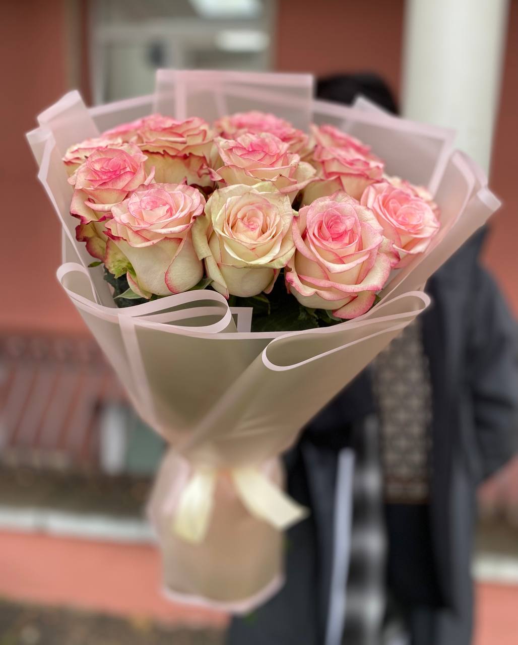 Розовая роза Paloma 15 шт.