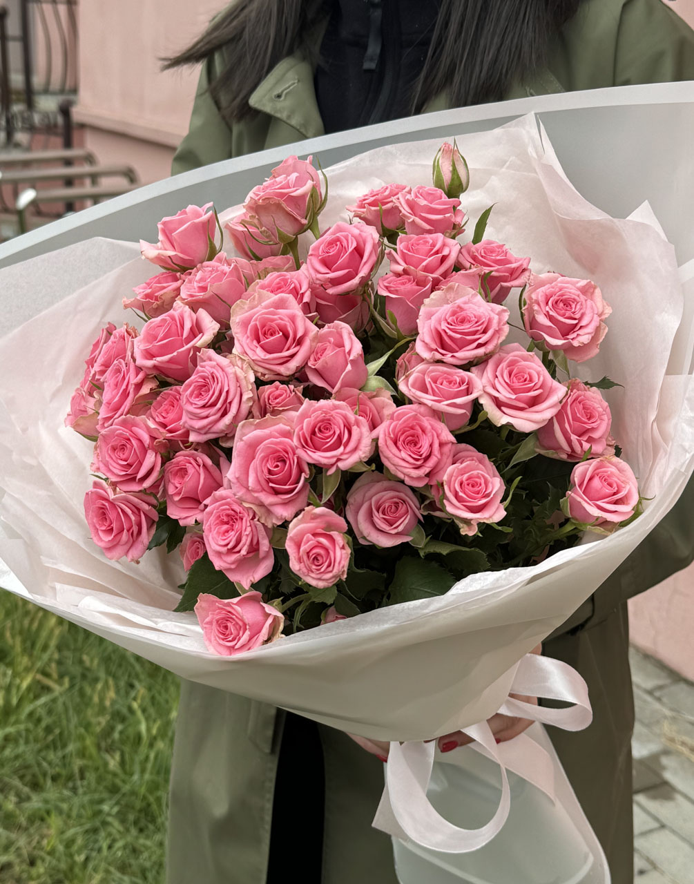 11 веток кустовых роз Флавия (Flavia)