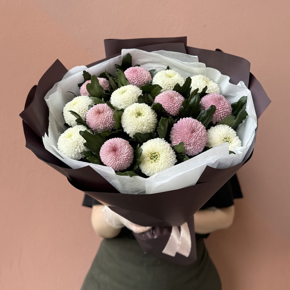 15 веток хризантемы Микс