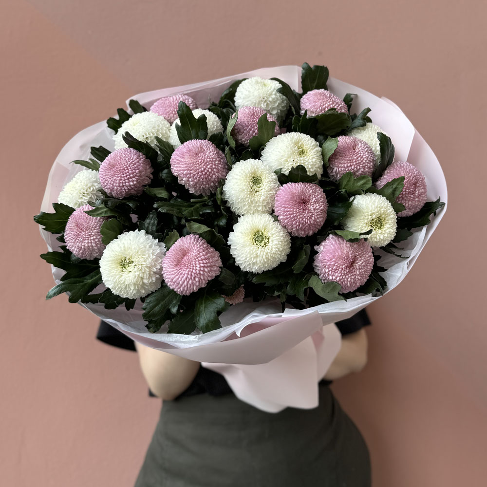 21 ветка хризантемы Микс