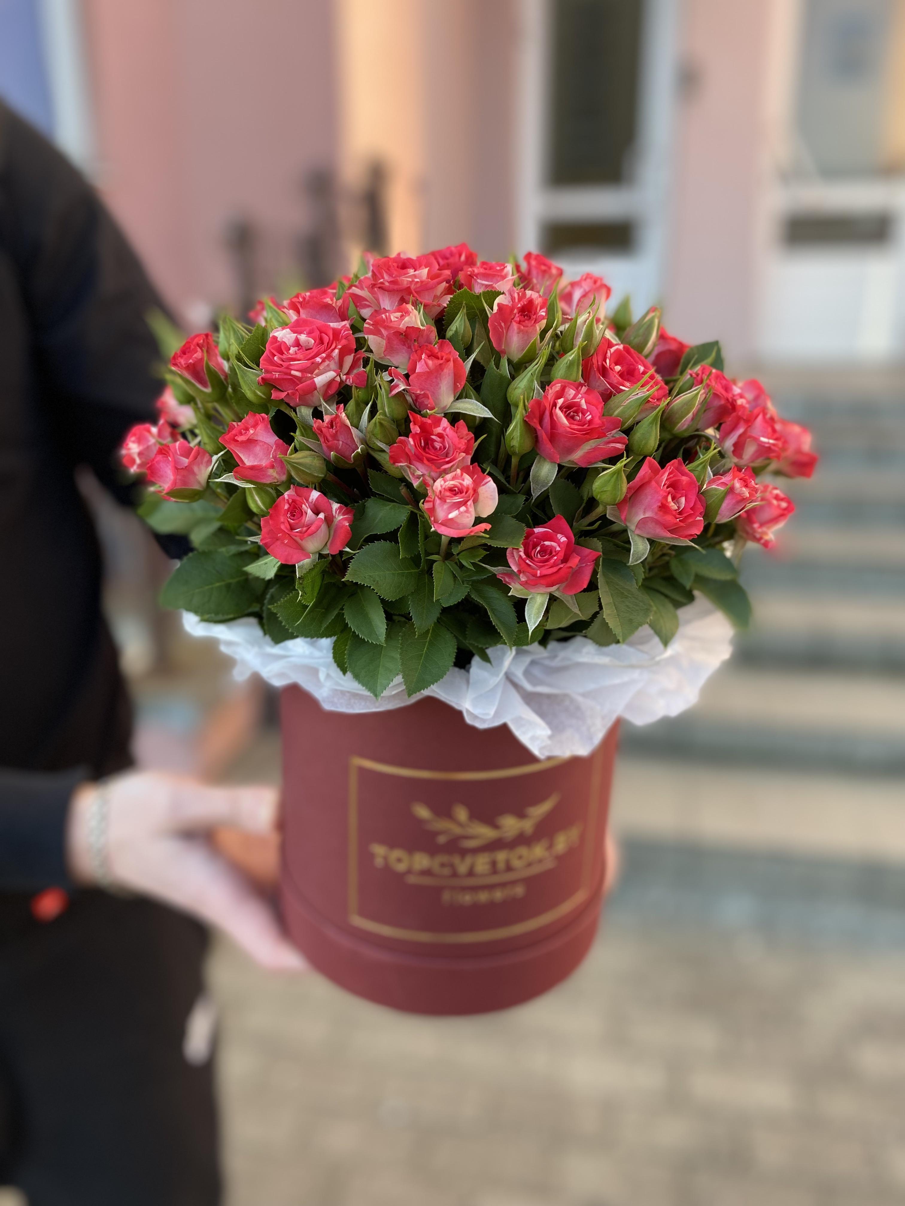 Цветы в коробке 23